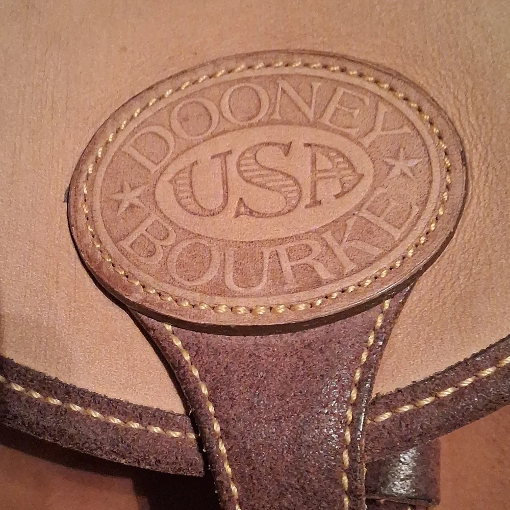 Rare Vintage Dooney And Bourke Suede Tan Leather Backpack Like New - Picture 2 of 16